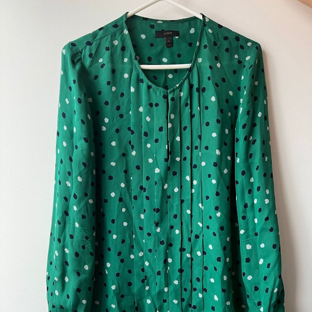 J. Crew Green blouse